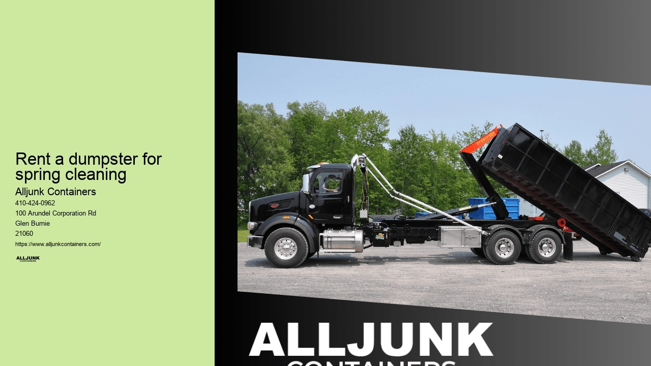 Rent a dumpster for spring cleaning