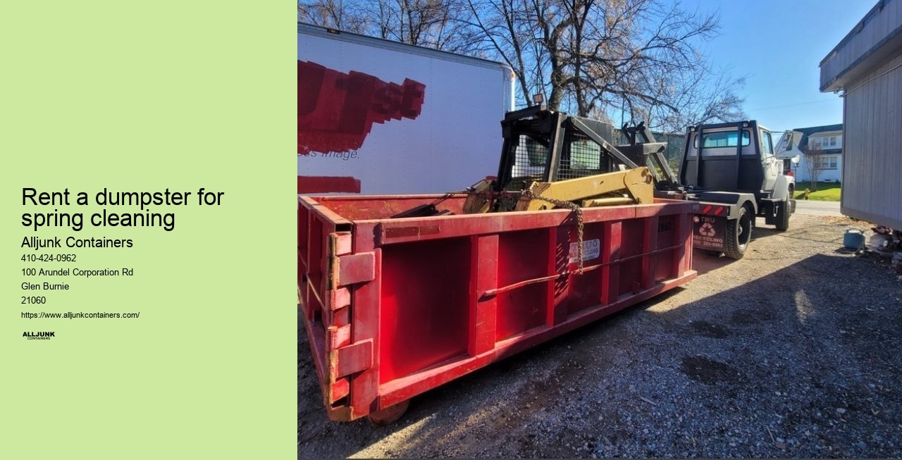 Dumpster rental Baltimore